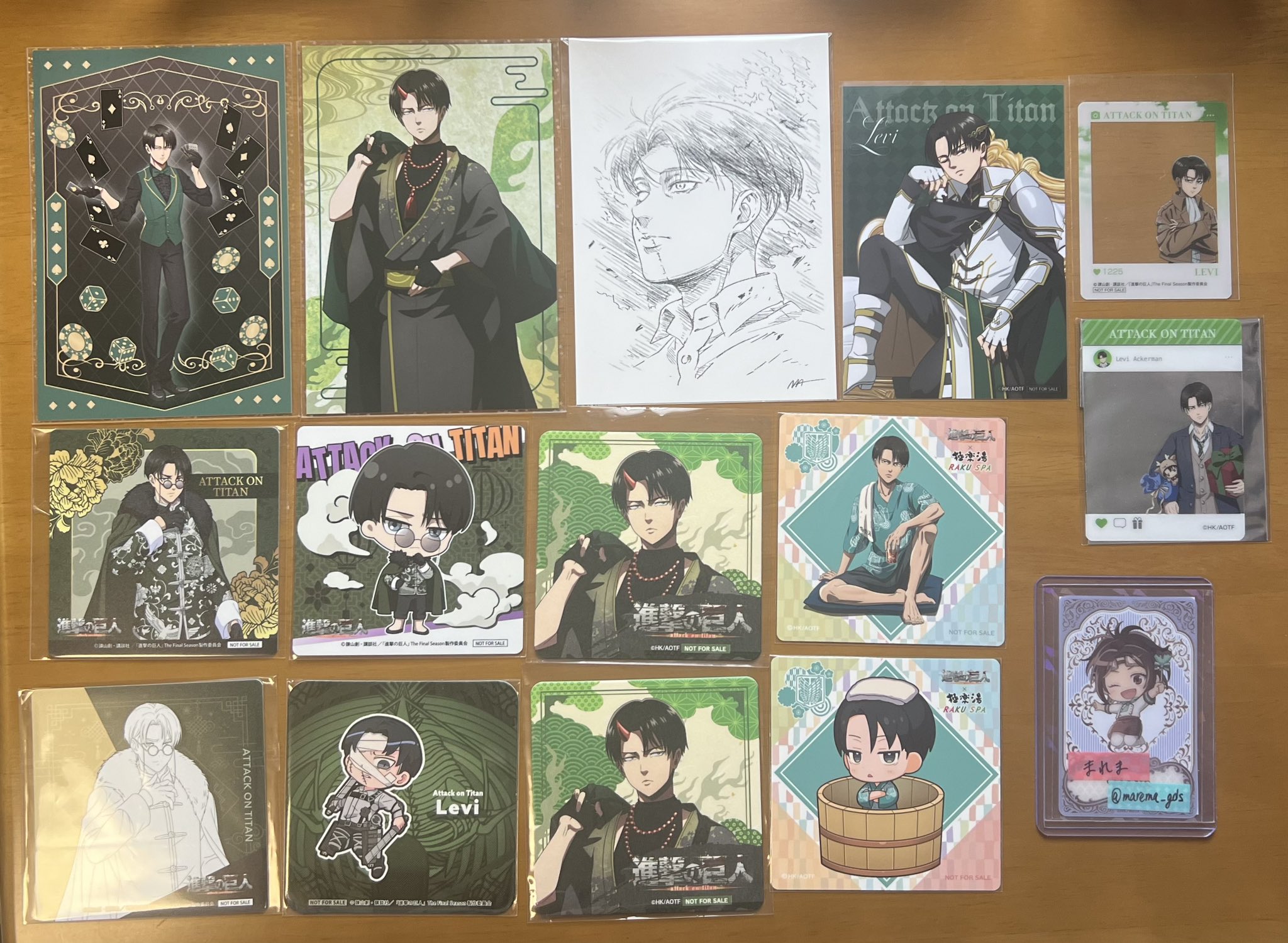 進撃の巨人　ハンジ　ポストカード　ブロマイド他　4点 グッズ-ブロマイド】進撃の巨人 ハンジ Ani-Art 第4弾