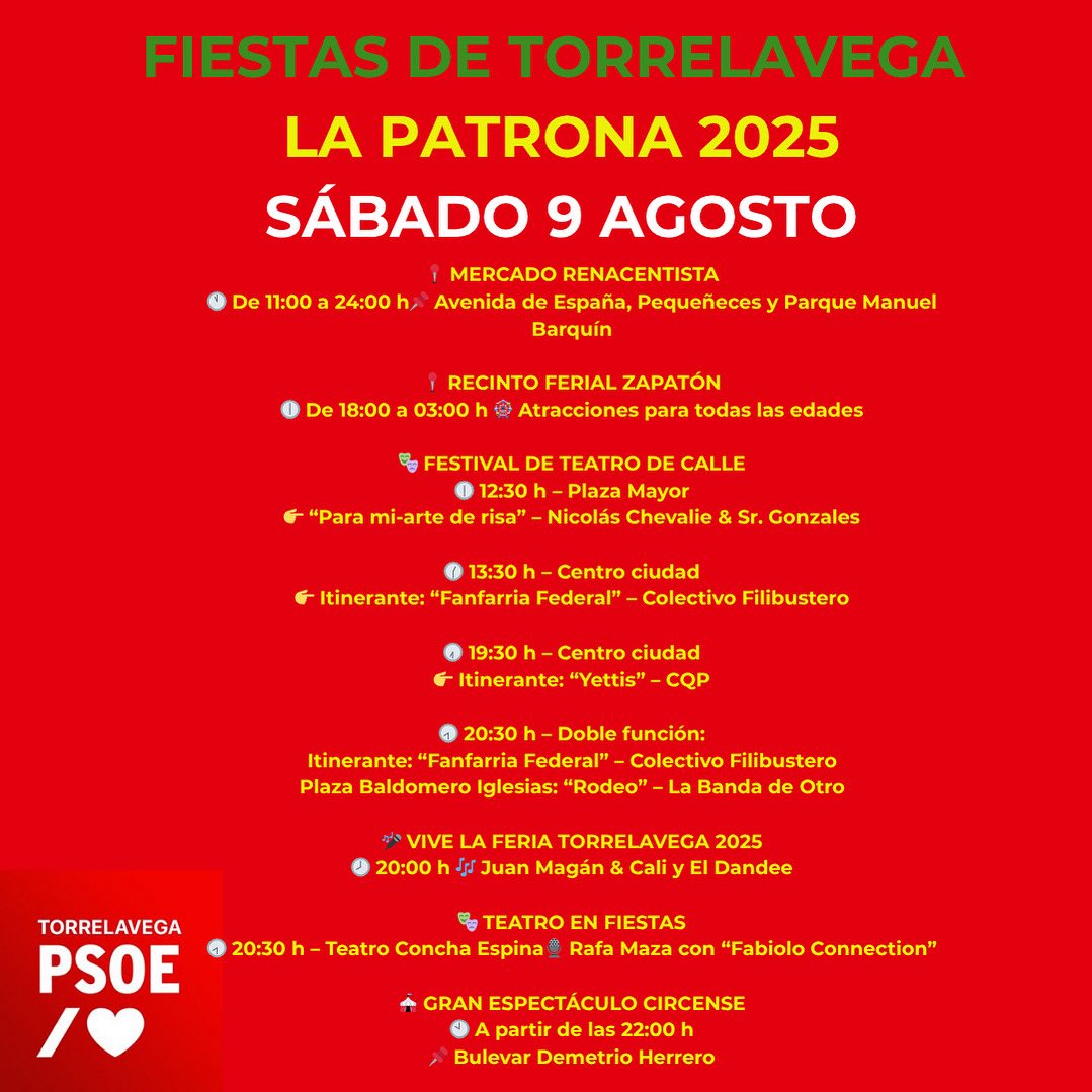 Segundo día de #LaPatrona25 , las mejores fiestas de #Cantabria organizadas por <a href="/Porti_Patri/">Patricia Portilla</a> desde la concejalía de Festejos