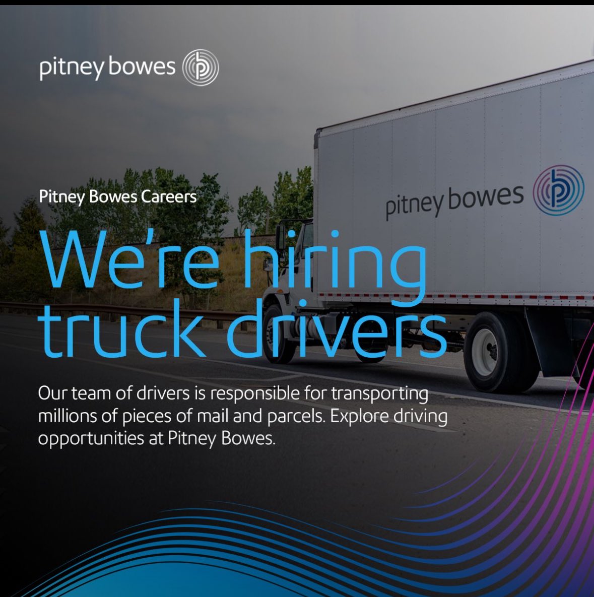 🚨I'm #Hiring a CDL A Lead Truck Driver IV — 2nd Shift in Hartford, Connecticut at Pitney Bowes Presort Services! Your hourly pay will be $30.50 with possible overtime! Apply today: lnkd.in/eTYv_5gt Schedule: Monday – Friday from 2:30PM – 11:30PM EST. Occasional weekends!