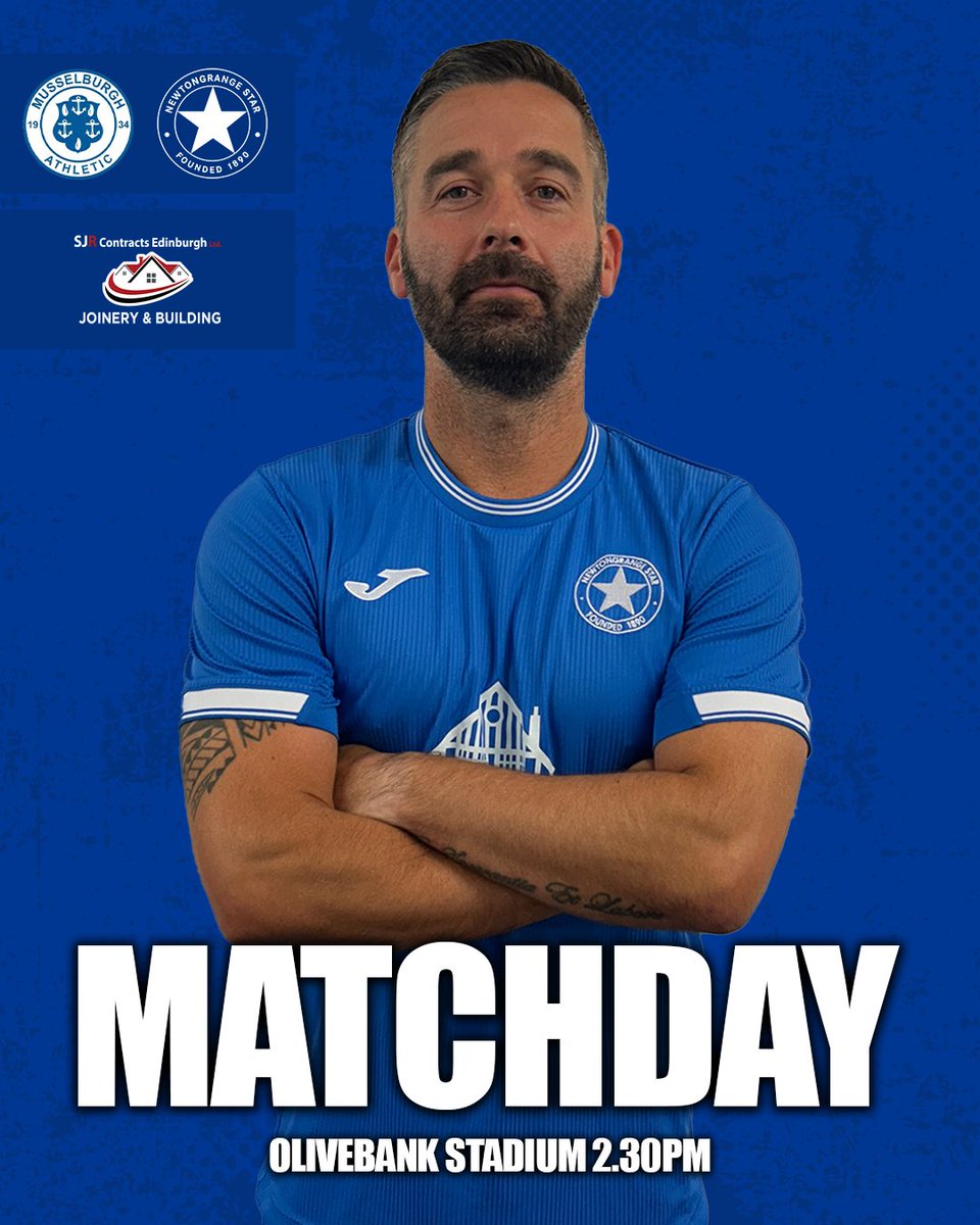 It’s…. 𝙼𝚊𝚝𝚌𝚑𝚍𝚊𝚢 🛣️ 

Today we take on Musselburgh Athletic at Olivebank Stadium. 

Come on The Star!!