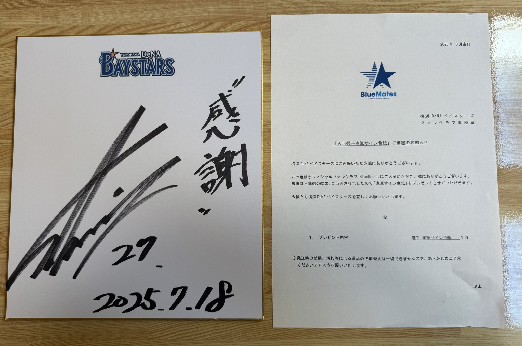 横浜DeNAベイスターズ　藤浪晋太郎　直筆サイン色紙 mari☆ on X: 