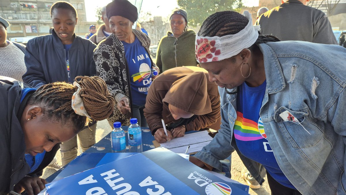 ⏰ Today, hundreds of DA supporters will march to the Germiston police station to demand proper resources and response to address the issue of gender-based violence in the community.