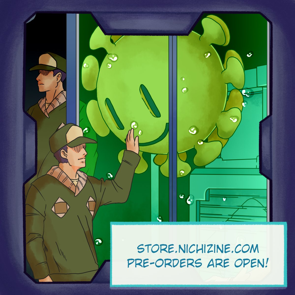 I was invited back for this science-fiction inspired collaboration effort, with myself contributing a full page and six emotes. 

Please considering pre-ordering prior to Sept 17th at store.nichizine.com