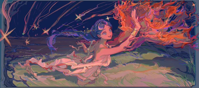 You are dressed in fire, I am a humble moth You are not the sun but you'll be my Icarus #OC