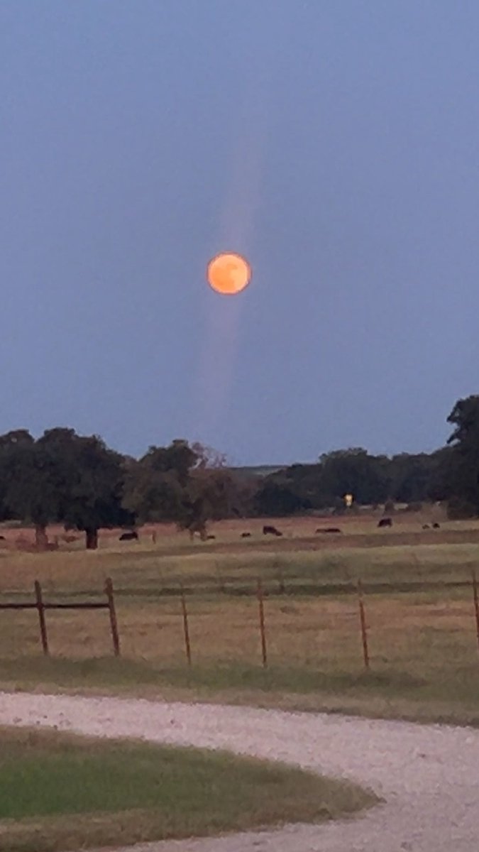 The same God that created my view tonight thought we needed one of you in the world also. All His creations are spectacular &amp; unique...
It’s so much bigger tonight…just beautiful. Hope your day was a good one &amp; you know that you are loved.