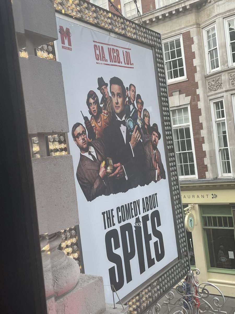 <a href="/mischiefcomedy/">Mischief</a> have really outdone themselves with The Comedy About Spies!
This is a non-stop caper where the gags come quicker than you can count!

The ensemble’s energy is unbelievable, not to mention what’s probably the hardest-working stage management team in the West End!