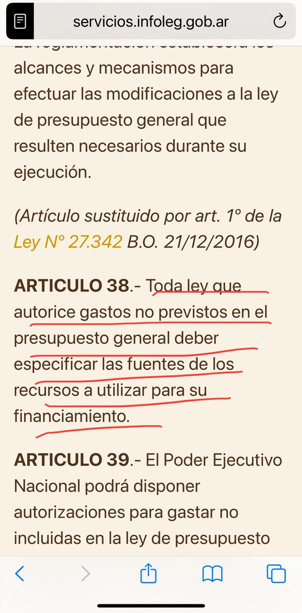Francisco Oneto (@fraoneto) on Twitter photo Brillante el discurso de <a href="/JMilei/">Javier Milei</a> . La ley de administración financiera del estado prevé en su art. 38 que toda ley que autorice gastos no previstos en el Presupuesto General deberá especificar las fuentes de los recursos a utilizar para su financiamiento.
Cada vez q se crea un Brillante el discurso de <a href="/JMilei/">Javier Milei</a> . La ley de administración financiera del estado prevé en su art. 38 que toda ley que autorice gastos no previstos en el Presupuesto General deberá especificar las fuentes de los recursos a utilizar para su financiamiento.
Cada vez q se crea un