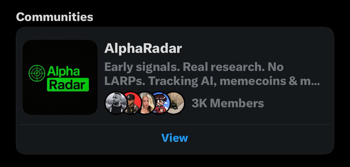 #AlphaRadar just crossed 3,000 members

Working on something very special for you all this weekend 🙏❤️