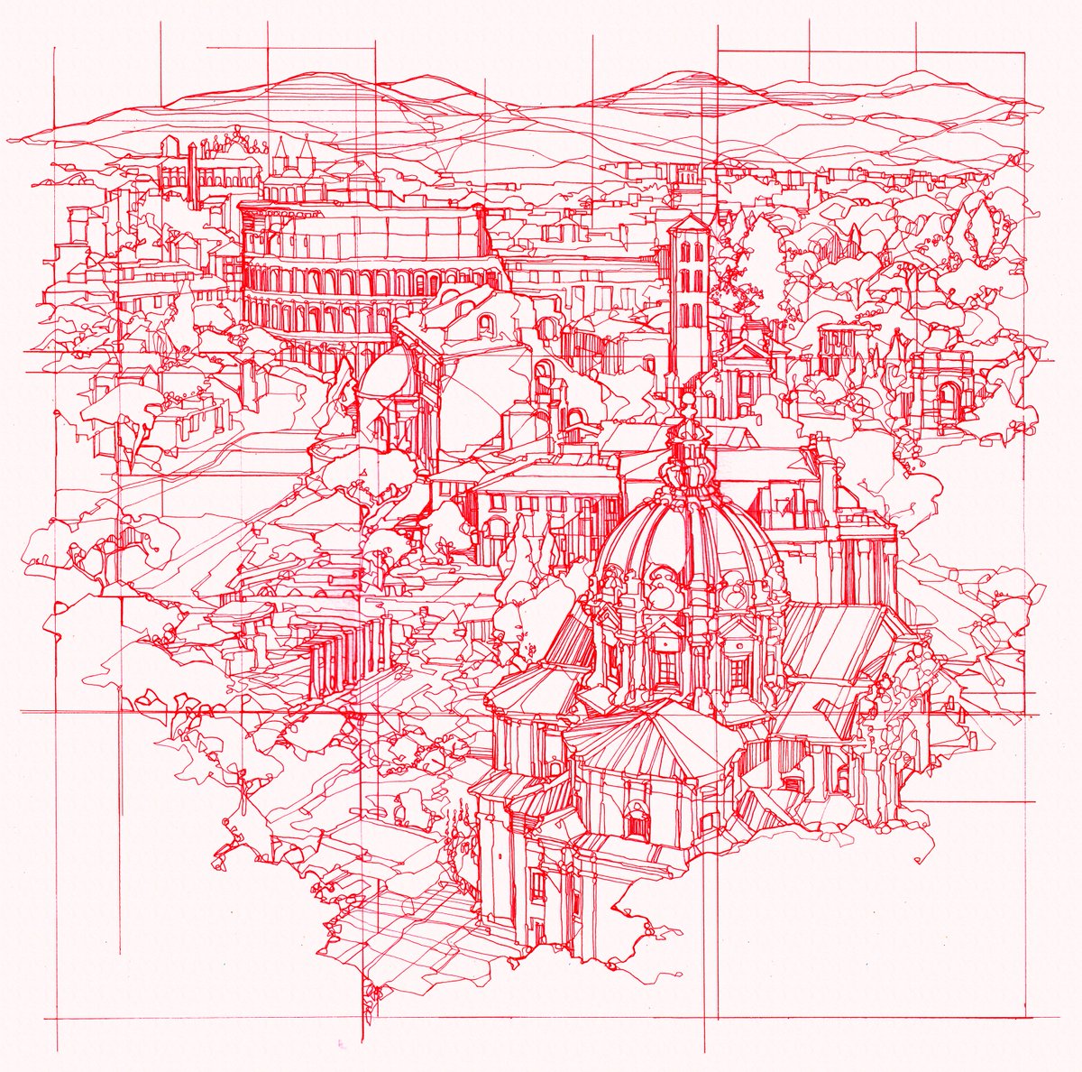 I'm working on a load of drawings involving bits of Ancient Rome to be listed on my site as 'Gifts for Him'