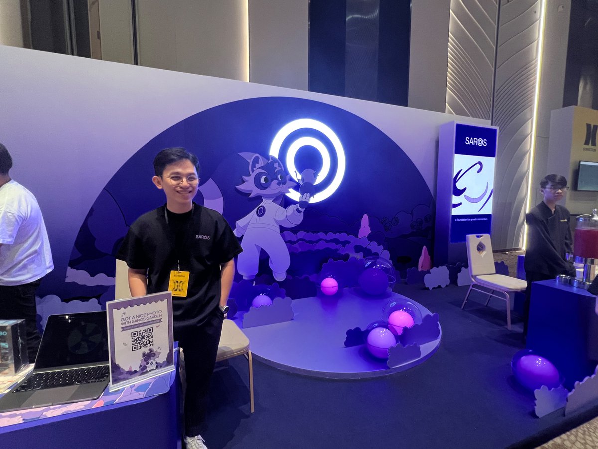 🌱 Had a purple great time in the Saros Garden at Conviction. 
<a href="/saros_xyz/">Saros</a> - the liquidity layer making Solana’s Internet Capital Market thrive.

#SarosGarden #CONVICTION2025 #LiquidityLayer