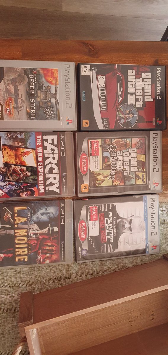 Pick up some bangers to add t9 my collection from <a href="/EBGamesAus/">EB Games Australia</a> buy 2 get 1 free under $28 pre owned 
Gta SA Even came with hand written cheat code sheet