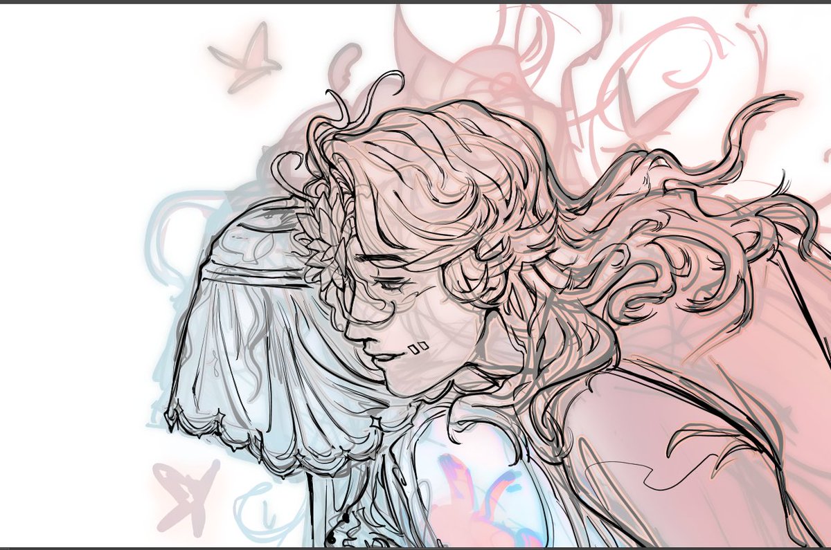 Moxi_qwq_doodle's tweet image. ELI A MAN IN RED BEHIND YOUU