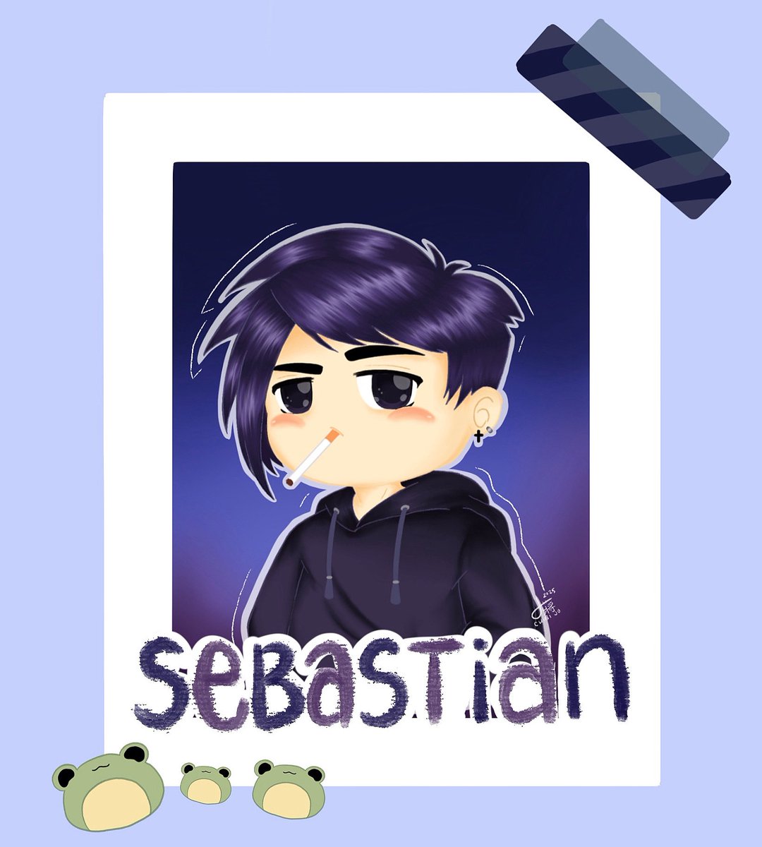 I need to remember to post on multiple accounts 😂 here's Sebastian from Stardew Valley