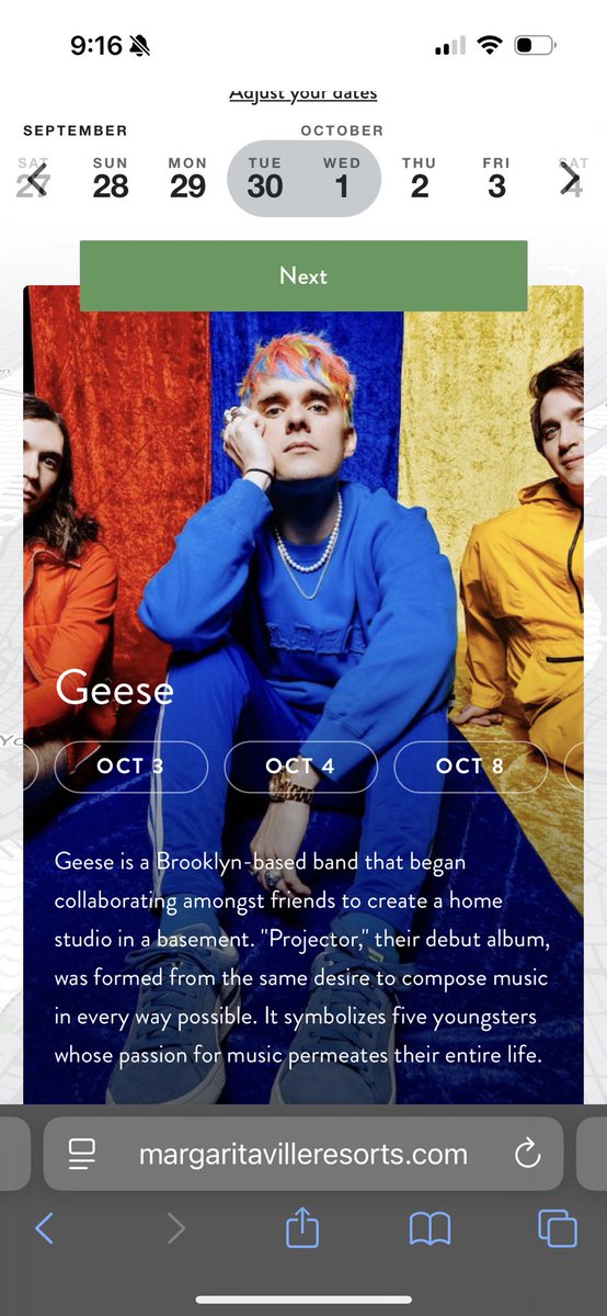 Can’t wait to see my fav band!!! I love Geese😋