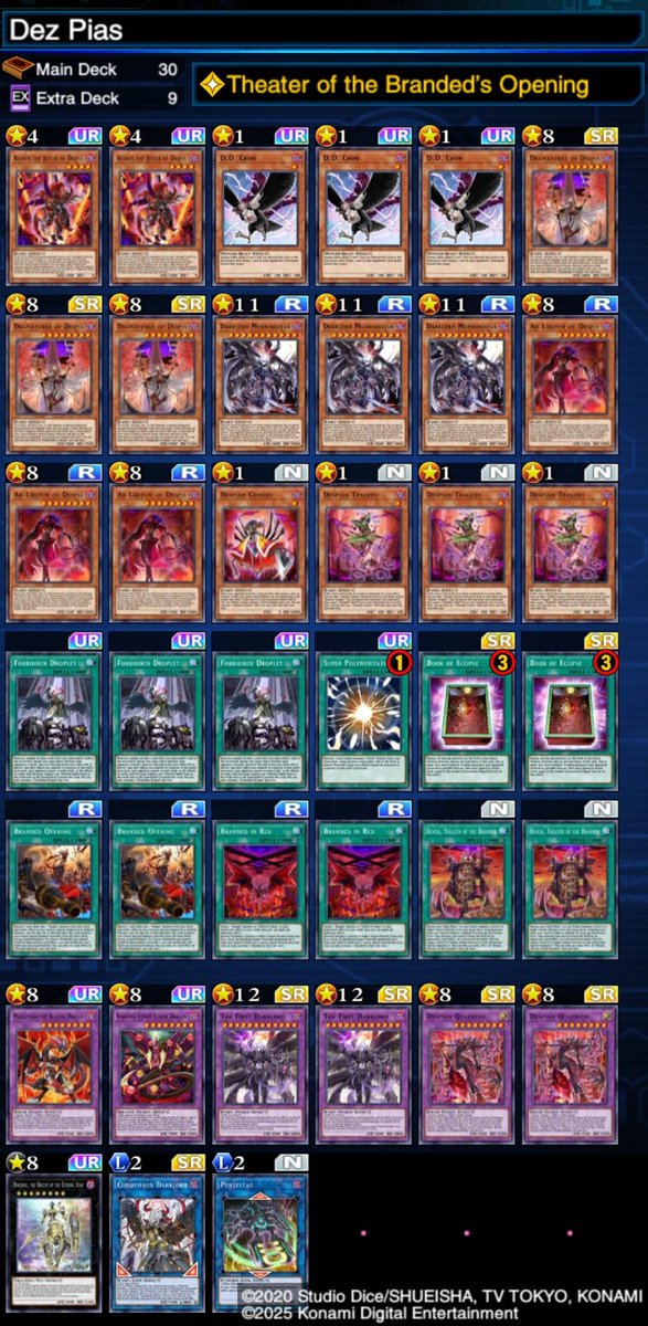 August 2025 KOG with Despia

This run felt like it took an eternity and I only know that I lost a lot more games than I usually do. This deck is very fun to play in grindy games, but I just hope konami nerfs masquerade bc it's very disgusting on 4k LP