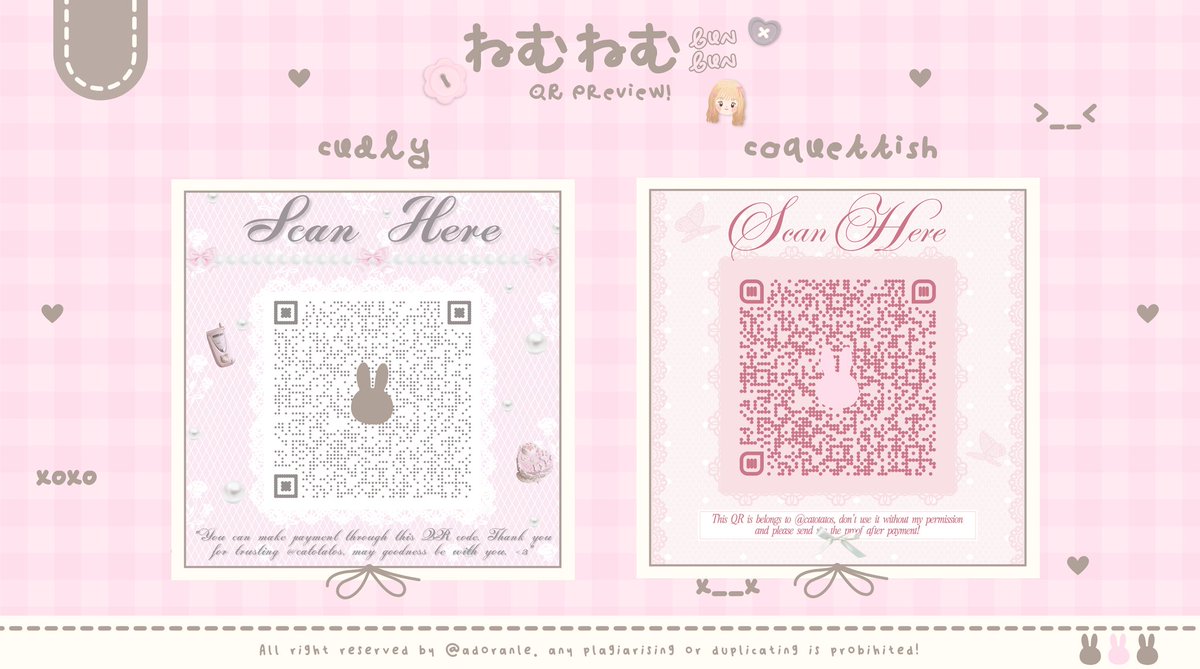 Cora ⭑ JUAL TEMPLATE QR DECO! tweet media