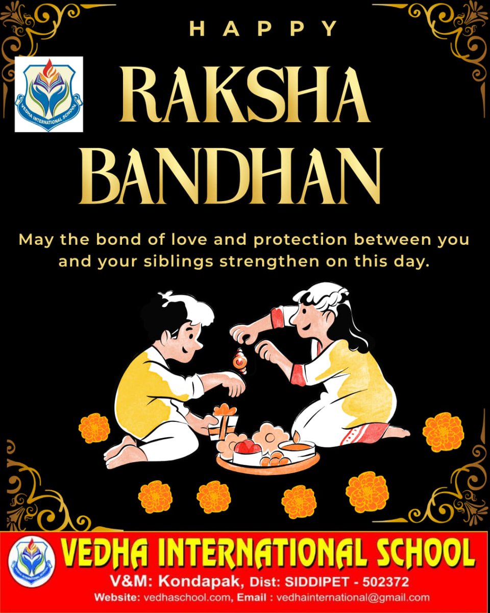 dharmajeetchak's tweet image. HAPPY RAKSHA BANDHAN DAY EVERYONE 🙏
May the bond of love and protection between me and my sisters or you and your siblings strengthen on this day. 🥰❤️👧