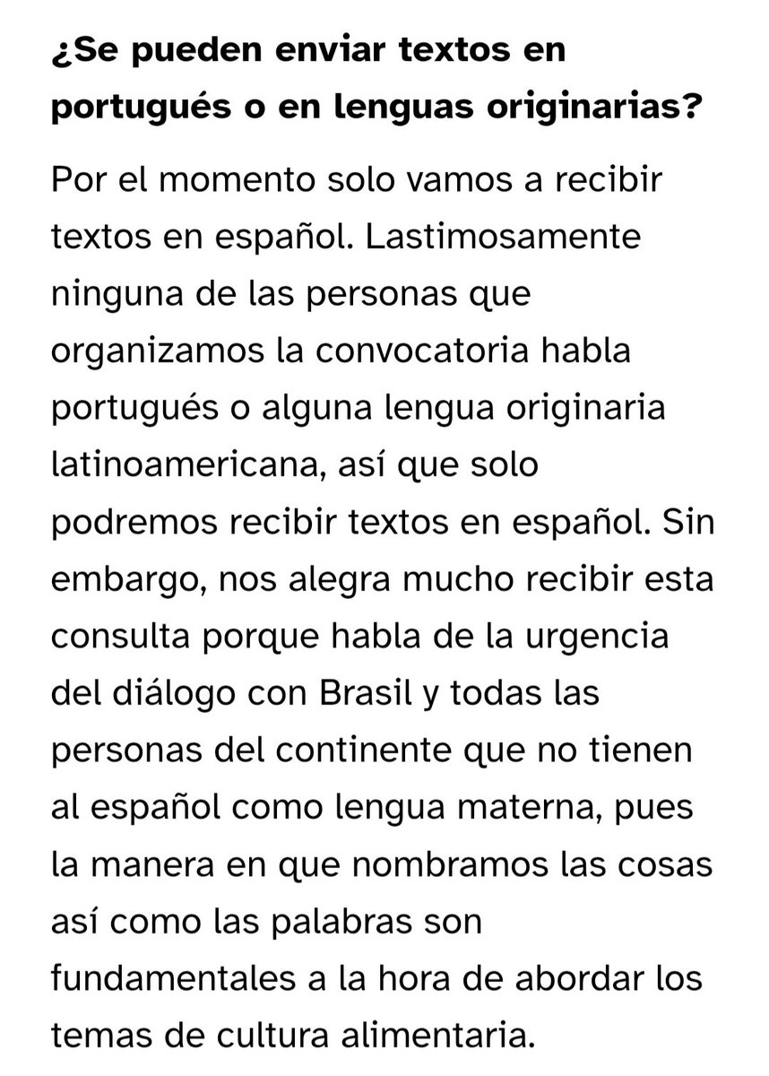 Vanessa Villegas (@manesitav) on Twitter photo ¡Gente! Si tienen dudas sobre la convocatoria para el libro, pásense por la web de <a href="/InfoComestible/">Periodismo Comestible</a> en donde estamos compilando algunas de las preguntas que nos hacen 👇🏽
comestible.info/convocatoria-u… ¡Gente! Si tienen dudas sobre la convocatoria para el libro, pásense por la web de <a href="/InfoComestible/">Periodismo Comestible</a> en donde estamos compilando algunas de las preguntas que nos hacen 👇🏽
comestible.info/convocatoria-u…