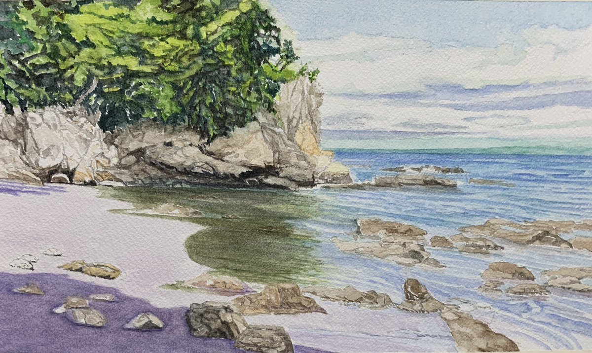 painter_ojifu's tweet photo. Enoshima view 

Water color

富士見浜から左手の小さな堤防を超えると見えてくる静かな砂浜

#絵画 #アート #イラスト #art  
#artwork #artgallery #グルメ #カフェ #Watercolor #水彩 https://t.co/TzIOGyAZOw