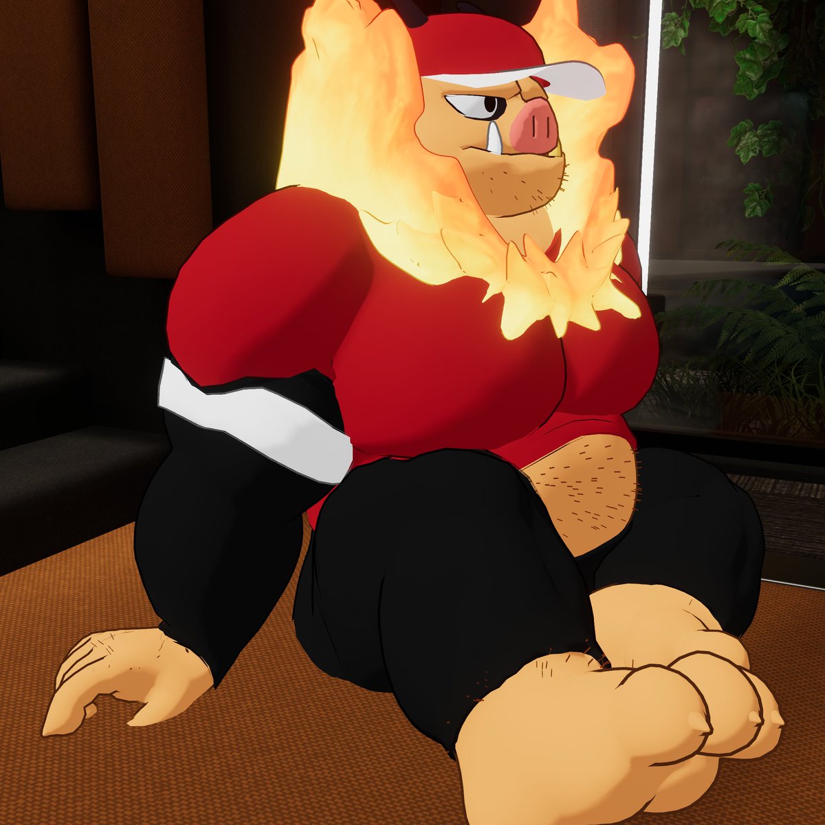 BaconatorDeluxe's tweet photo. Want to thank @IronGut1 for the AMAZING commission for a KM Model of Baconator! (i added the hair) #SecretBaconMenu 🔥🐽 https://t.co/FAhR6PtJGR