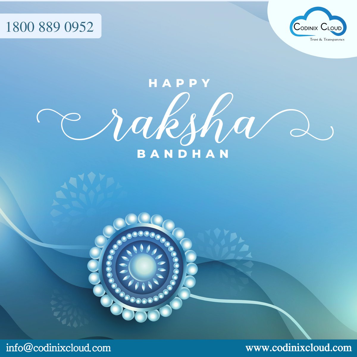 CodinixCloud's tweet image. Happy Raksha Bandhan!

#rakshabandhan #happyrakshabandhan #sibling #siblinglove #rakhi #brotherandsister #festival #celebration #family #bond #gifts