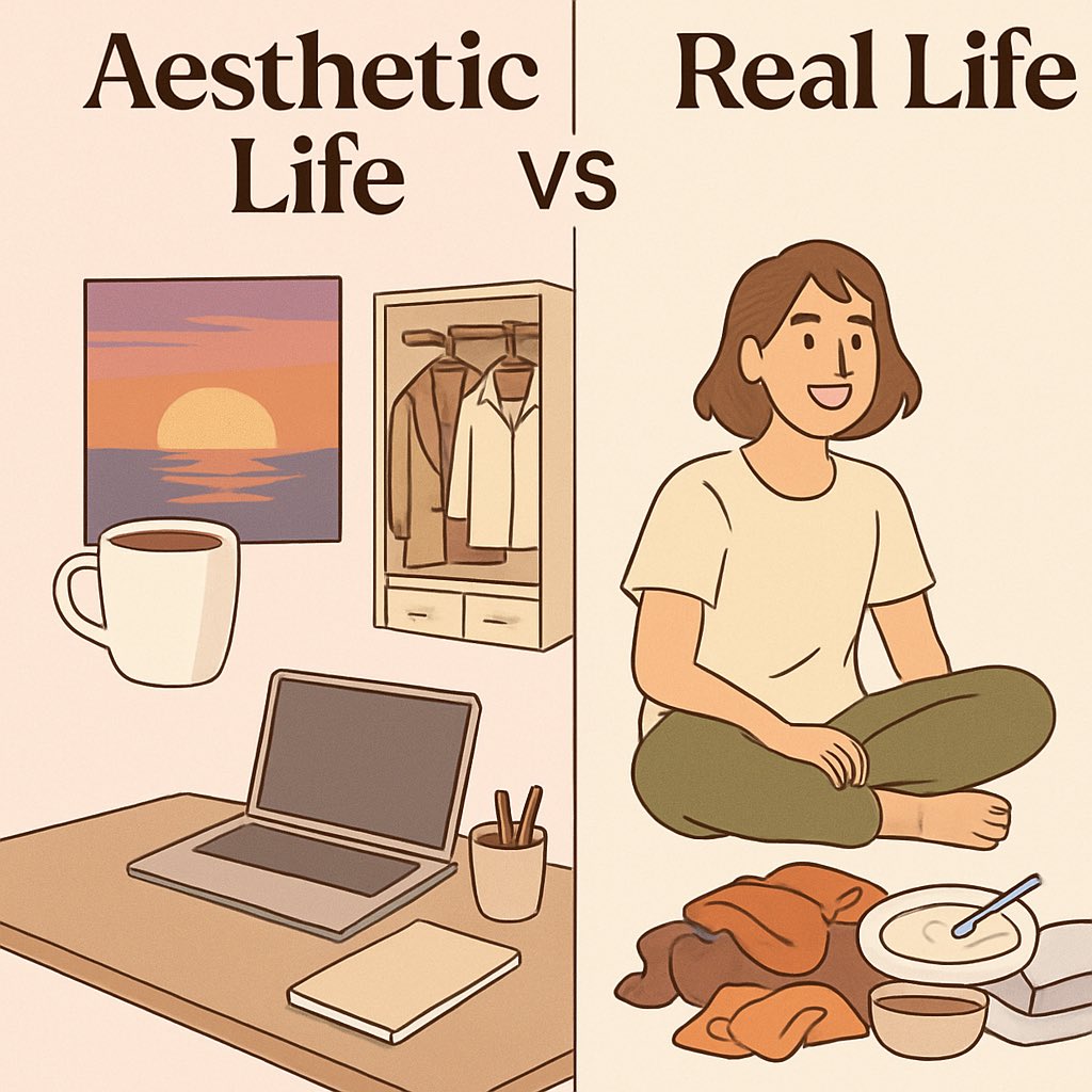 PaperSoul_blog's tweet image. Aesthetic sunsets, coffee mugs &amp;amp; perfect wardrobes...🌸
Vs. messy rooms, lazy mornings &amp;amp; mood swings☕️💬

Read Now : papersoul.blog/asthetic-life-…

#RealVsPerfect #SocialMediaVsReality #DailyLifeVibes #Lifestyle
#Motivation
#SelfGrowth
#AestheticLifestyle
#RealVsAesthetic