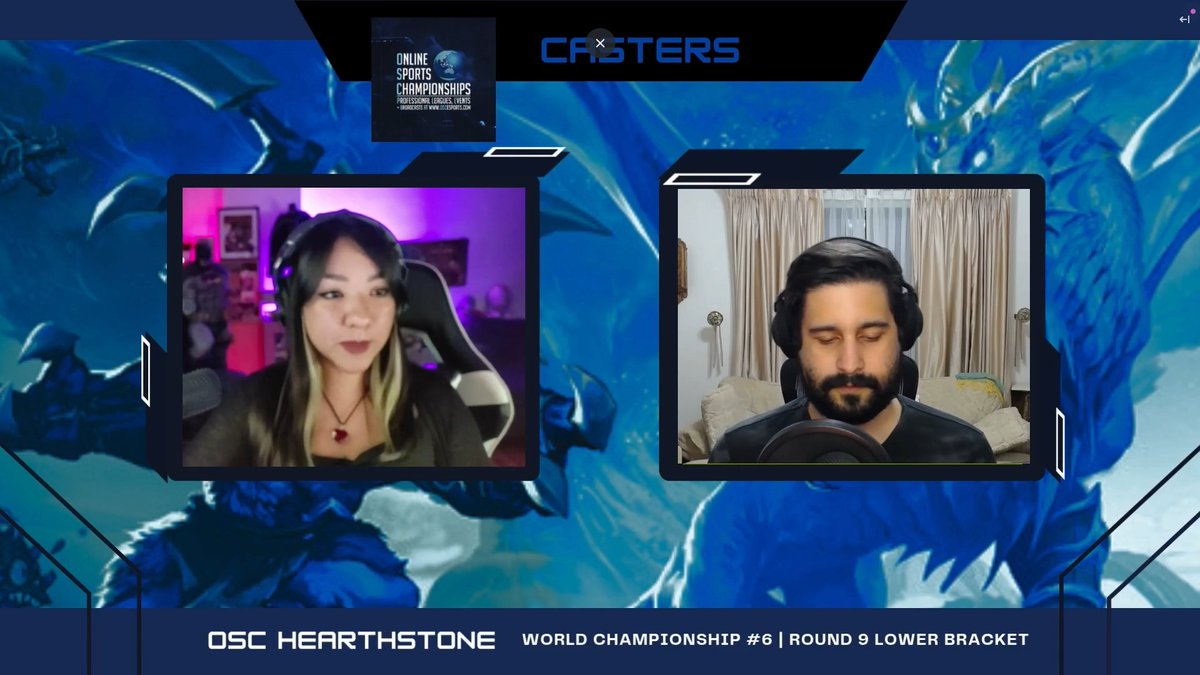 Hoy toca castear:
OSC Championship | Round 9
🇨🇴Sergio vs Matador🇦🇷

Ya en vivo:
twitch.tv/xcecyx
