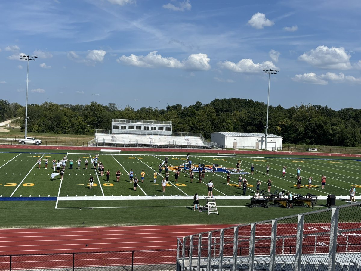 Our marching band students have been working very hard the last two weeks during Band Camp! Huge S/O to Ms. Colvin, Ms. Luedtke and all of our students for their time and effort! Pumped to see this group on the field today and can’t wait to watch them perform live!!