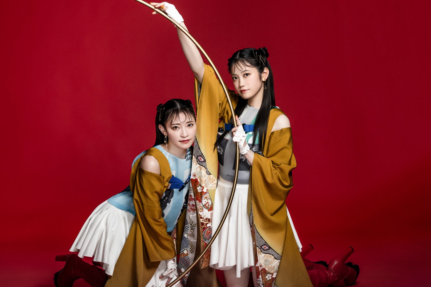 harmoe 小泉萌香 岩田陽葵サイン入り ポスター タペストリー 直筆サイン入り B2告知ポスター harmoe トゥインクル・デイズ