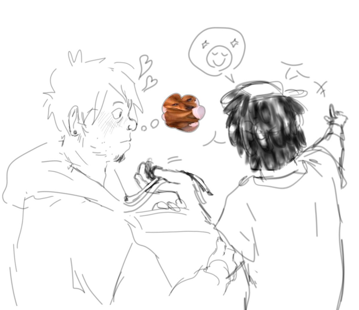 11Some_Artist11's tweet photo. Okay so the AUs are taking over
Booglenny but it's like an opposite au where Boogs a fat loser and Lennys the same but with different hair
#FBACC #FanboyandChumChum https://t.co/ysPmbBEBTm
