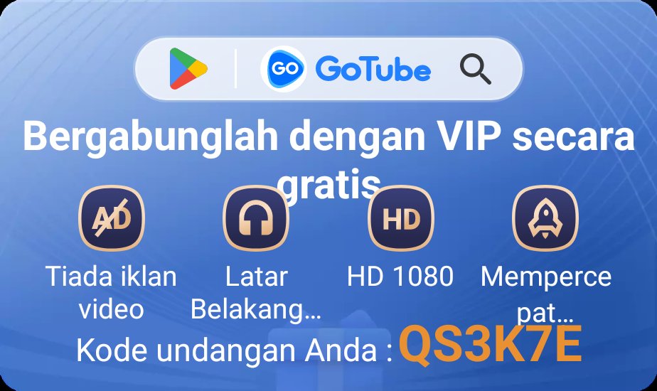 sunarwidjaja's tweet photo. Lihat aplikasi Gotube ini yang menawarkam layanan terbaik. Buka kunci semua fitur dengan memasukkan kode undangan saya:QS3K7E
https://t.co/ScdzIOGrCK https://t.co/fTPkvO2PPW