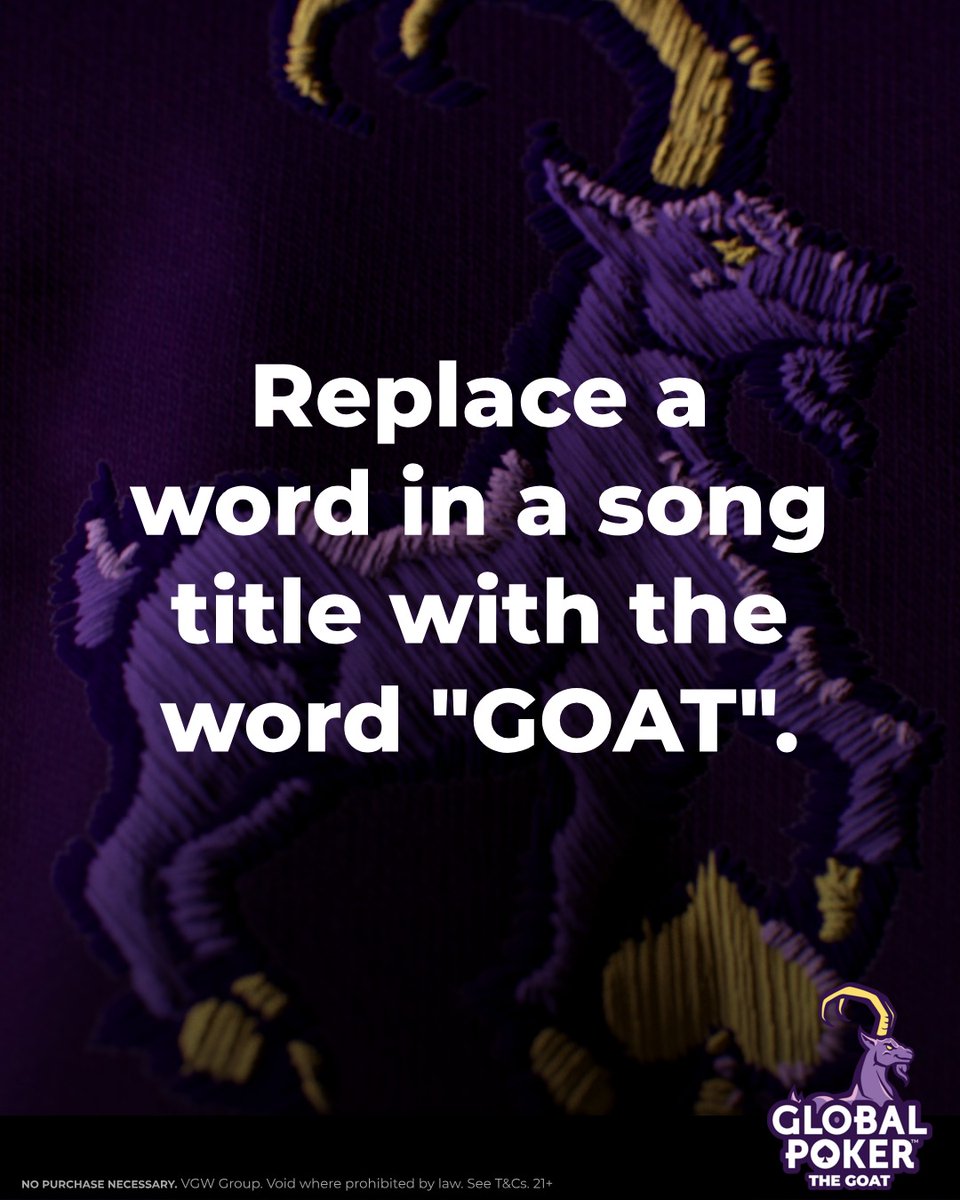 Comment your answer below for a chance to be 1 of 3 followers who will PLAY FOR FREE in tomorrow's Golden &amp; Sunday Scrimmages!

Don't forget to include your #GLOBALPOKER username below by 12:01 AM ET tomorrow, 8/10. NO PURCHASE NECESSARY.

bit.ly/THEGOA7AP