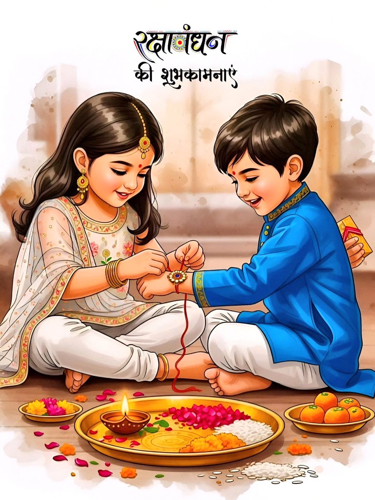 राखी का अर्थ है—
भाई-बहन का ऐसा बंधन,
जहाँ सफलता पर गर्व हो,
संघर्ष में सहयोग हो,
और हर कदम पर एक-दूसरे को बेहतर बनाने की प्रेरणा हो।
यही है रक्षाबंधन का सच्चा उत्सव। ❤️

💝"रक्षाबंधन की शुभकामनाएँ"💝
#RakshaBandhan 
#भाईबहन #सौहार्द्र