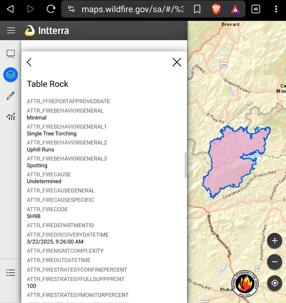 ArdentlyGrant's tweet image. #TableRockFire  #wildfire Profile. 

Local news and the police said several teenagers started the fire smoking cigarettes on top of the mountain. They even claimed arrests were made

USGS states the fire attributable cause as "undetermined".