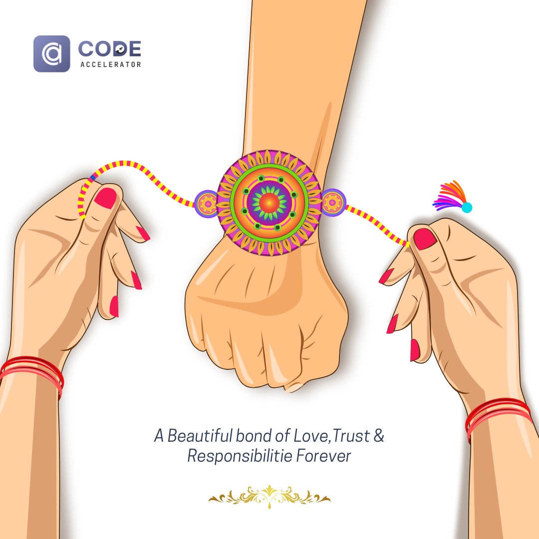 AcceleratorCode's tweet image. 💖🪢 Happy Raksha Bandhan! 🪢💖
A bond of love, trust, and lifelong promises! 💛 On this special day, let’s celebrate the beautiful relationship between siblings—filled with laughter, care, and endless memories. ✨
#HappyRakshaBandhan #SiblingLove #RakhiSpecial #UnbreakableBond