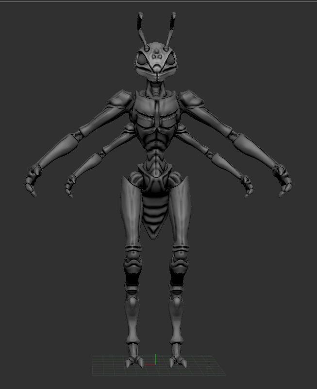 Layir25's tweet photo. More #3dsculpting in #zbrush. First full body figure. Still don't really know how to pose it though.

#insect #bugs https://t.co/iPsDcEwGsc