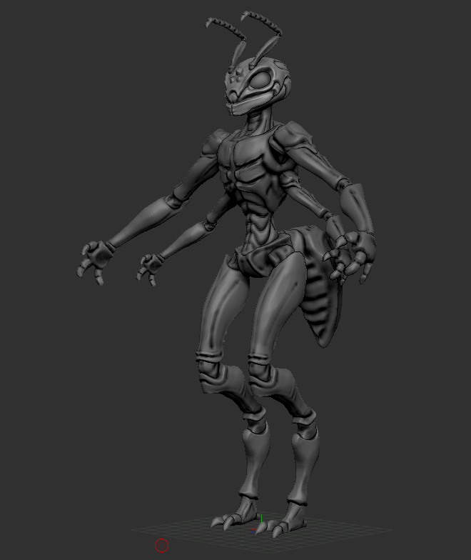Layir25's tweet photo. More #3dsculpting in #zbrush. First full body figure. Still don't really know how to pose it though.

#insect #bugs https://t.co/iPsDcEwGsc