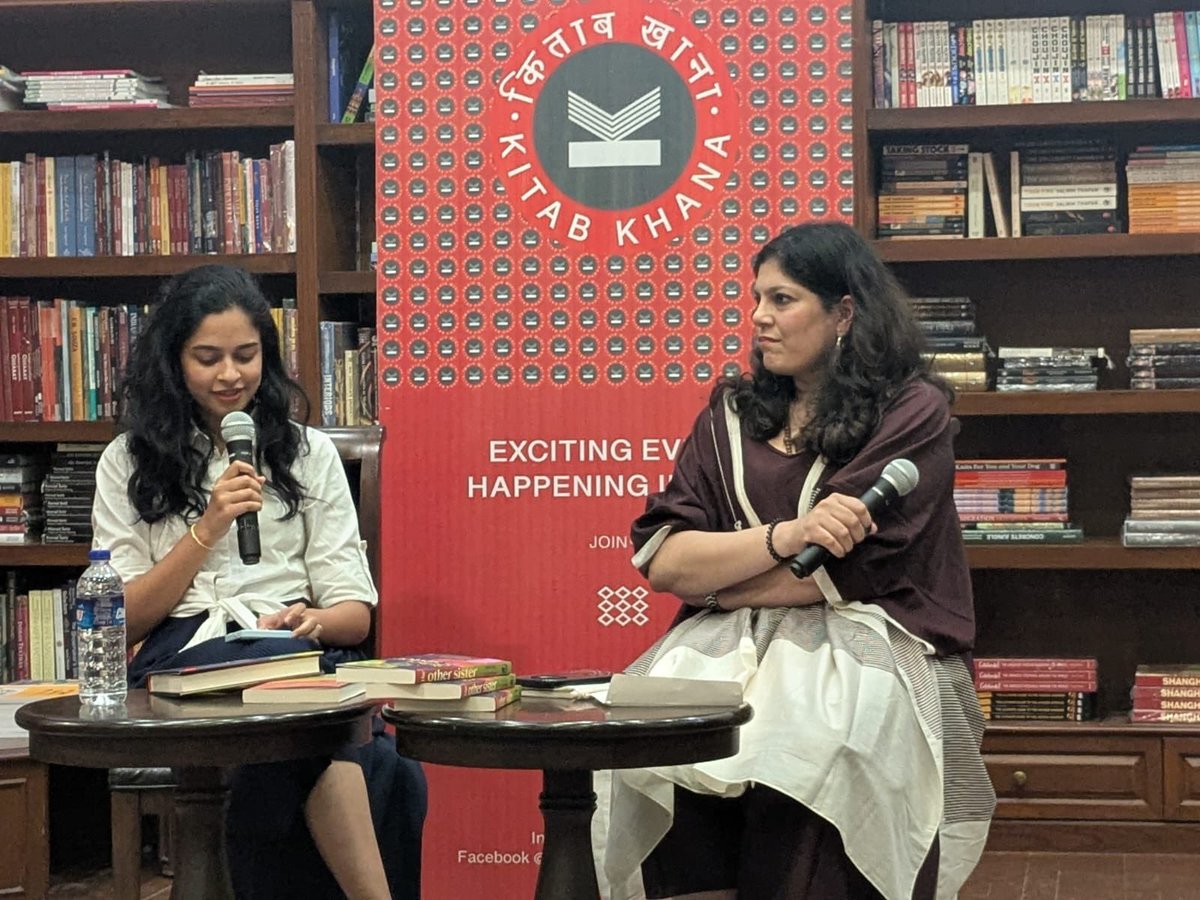 Happy rakshabandhan! since I’ll be doing the rounds in Mumbai - a reminder that the sibling bond is critical (in life &amp; in this book, *cough!!)…Get your signed copy at <a href="/KitabKhanaBooks/">Kitab Khana</a> <a href="/crossword_book/">Crossword Bookstores</a>  and more soon! Thank you <a href="/tarakh489/">Tara Khandelwal</a> for an amazing chat and launch 💙
#books