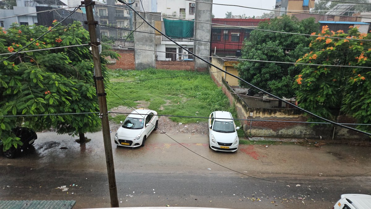 NumberSequence's tweet image. The newly constructed drain is getting clogged outside F 57 Sector 51 
@CeoNoida @noida_authority