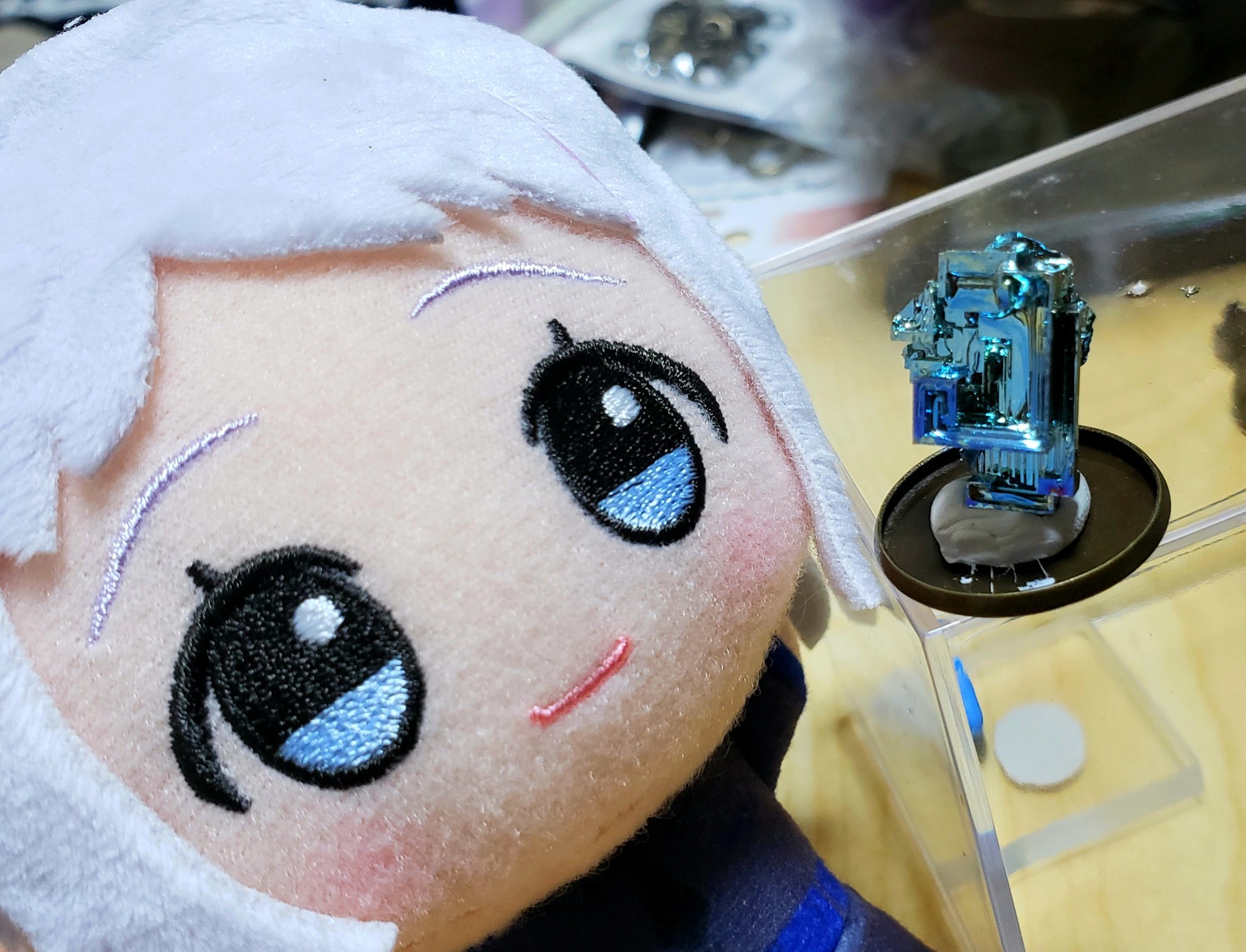 た*K様 神秘的な美しさを持つビスマス結晶 ケース付き【682g】 ビスマス 人工結晶 – 天然石ハッピーギフト