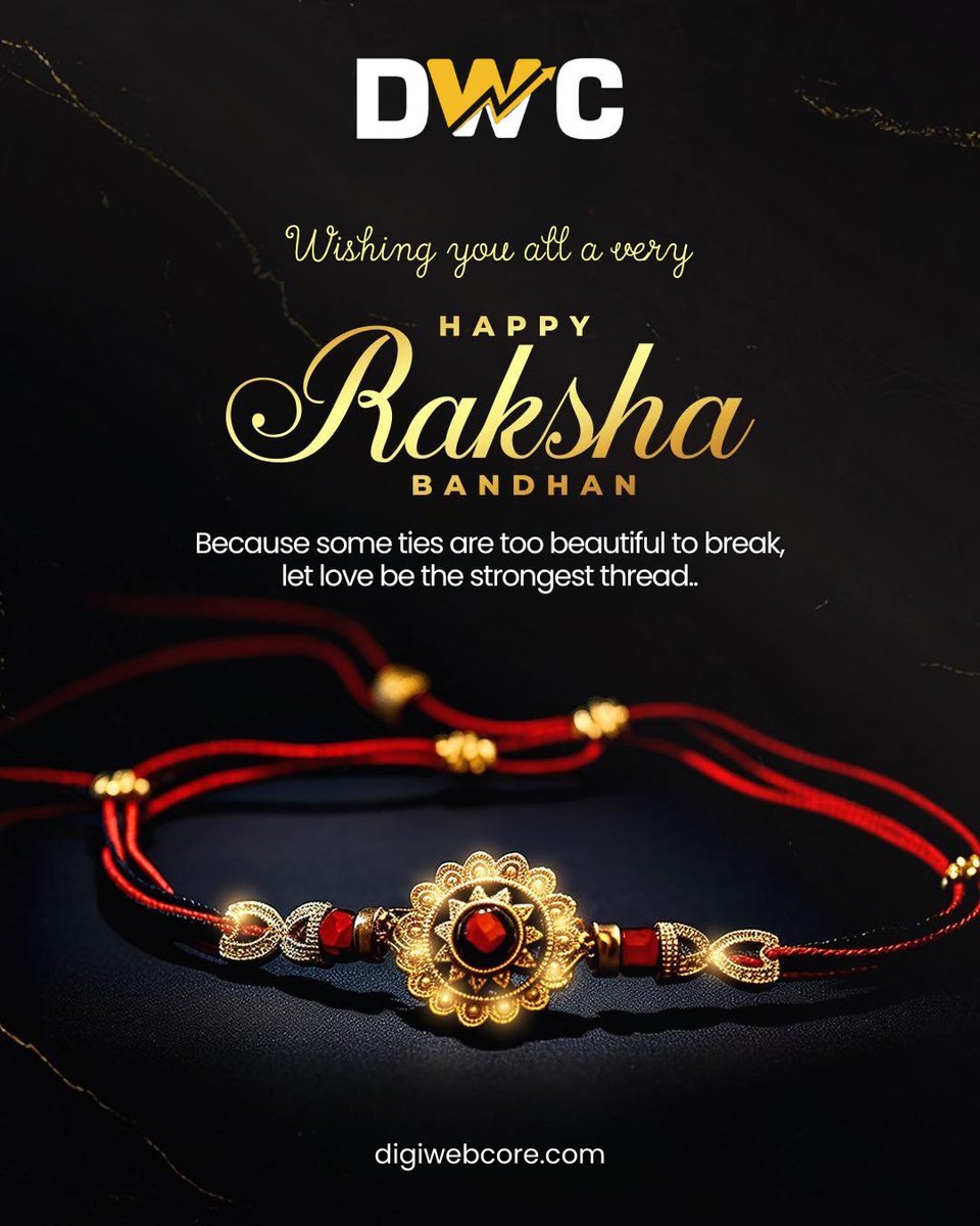 digiwebcore's tweet image. This Rakshabandhan, let’s celebrate the threads that tie hearts together — love, care, and endless memories.
#happyrakshabandhan #rakhi #festivalofbond #rakshabandhan