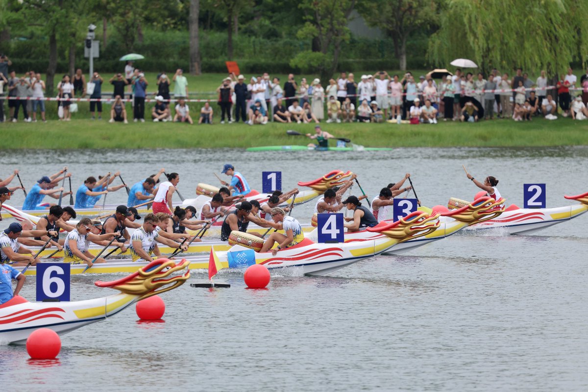 PictureStorry's tweet image. The World Games Chengdu 2025 - Team Ukraine, team Chinese Tai Pei, team Indonesia and team Czech Republic in action during Dragon Boat - Open 8-seater 500m - Xinglong Lake Hubin Arena, Chengdu, China.

Reuters

#theworldgame #worldgames2025chengdu #picturestory