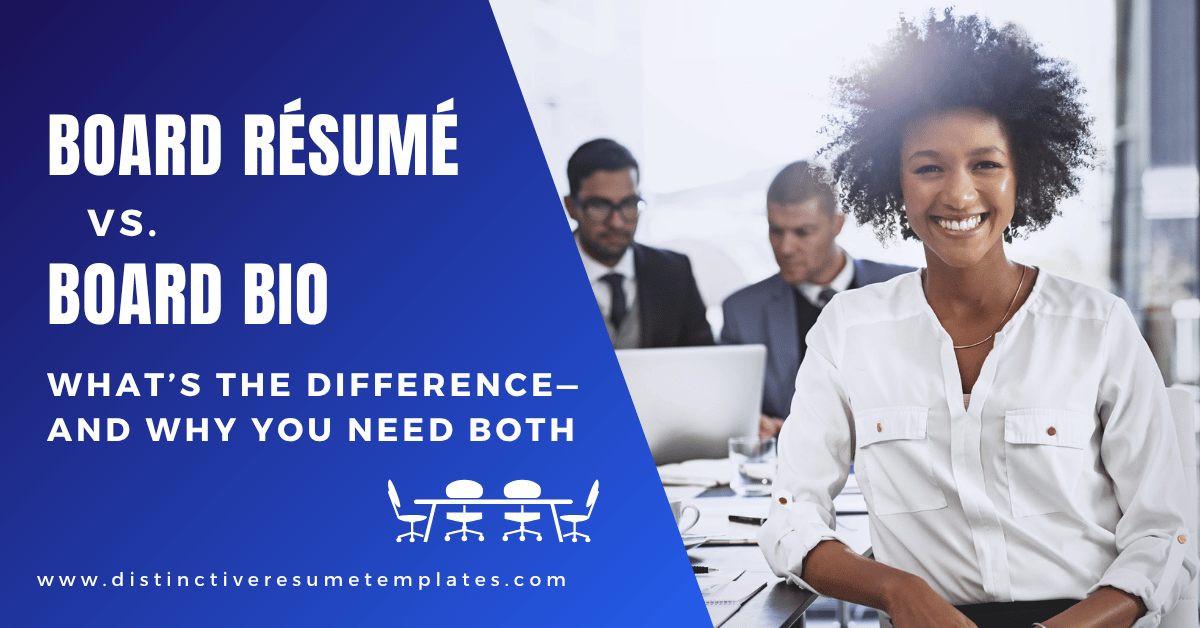 SmartCareerTips's tweet image. Board Resume vs. Board Bio: What’s the Difference &amp;amp; Why You Need Both distinctiveresumetemplates.com/board-resume-v… #ResumeDesign #ResumeHelp