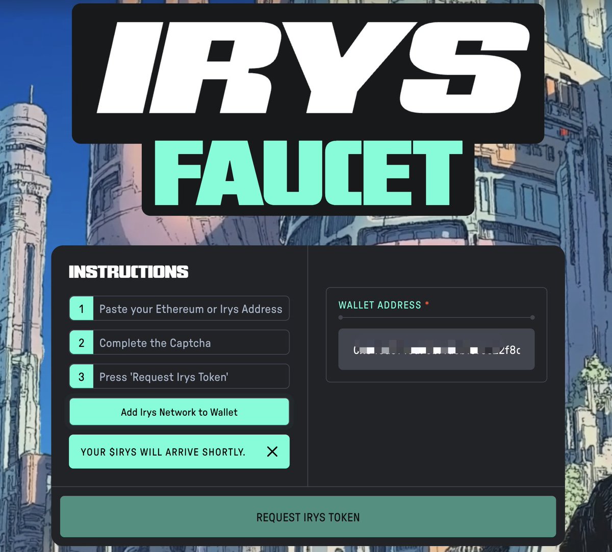 Crypto_He's tweet image. 🪂兄弟们,融资890万美金的 @irys_xyz免费铸造并发行 测试网NFT教程
本次我们在@irys_xyz上快速铸造并发行一个NFT,教程开始👇
①首先$IRYS 测试代币irys.xyz/faucet
②铸造NFT
进入 omnihub.xyz/collection/iry…
连接 #OKXWallet 钱包,点击 X 关注和转发任务…