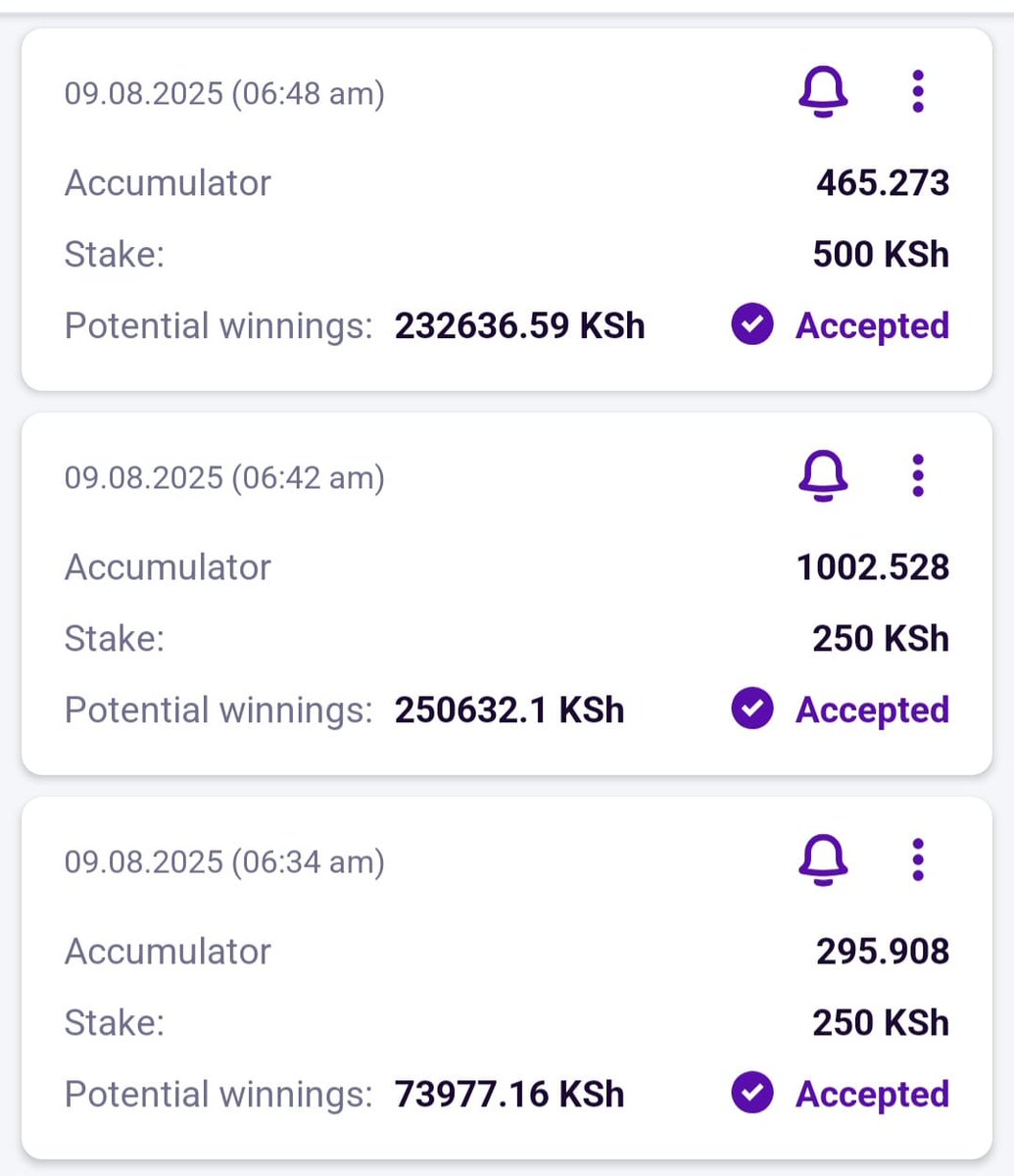 Helabet
Saturday SGR tips 🤲 

290 odds 👉 7ADEL
465 odds 👉 52FEL
1k odds 👉 43EEL

Reg 🇰🇪 👉 cutt.ly/het5zW43
Reg 🇹🇿 👉 bitly.cx/0Ajy
Promocode 👉 MAXON1

App 📲 appsharing.net/5527