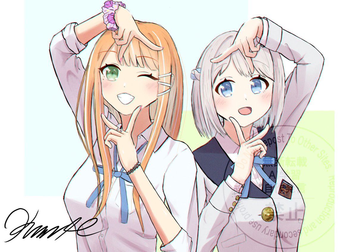 Kuwae802's tweet photo. リー清
#学マスFA #紫雲清夏 #葛城リーリヤ https://t.co/c50MEdXjB3