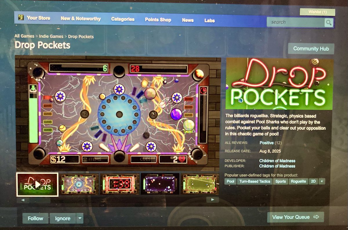 HyggeMan's tweet photo. My Son's Steam Game Dropped Today...GET IT! You'll Never Look At Billiards The Same Again
.
.
.
.
.
#PicOfTheDay #DropPockets #SteamGame #Steam #SonsGame #ProudPapa #NeverLookAtBilliardsTheSame #VideoGames https://t.co/WJ2BvUA1gV