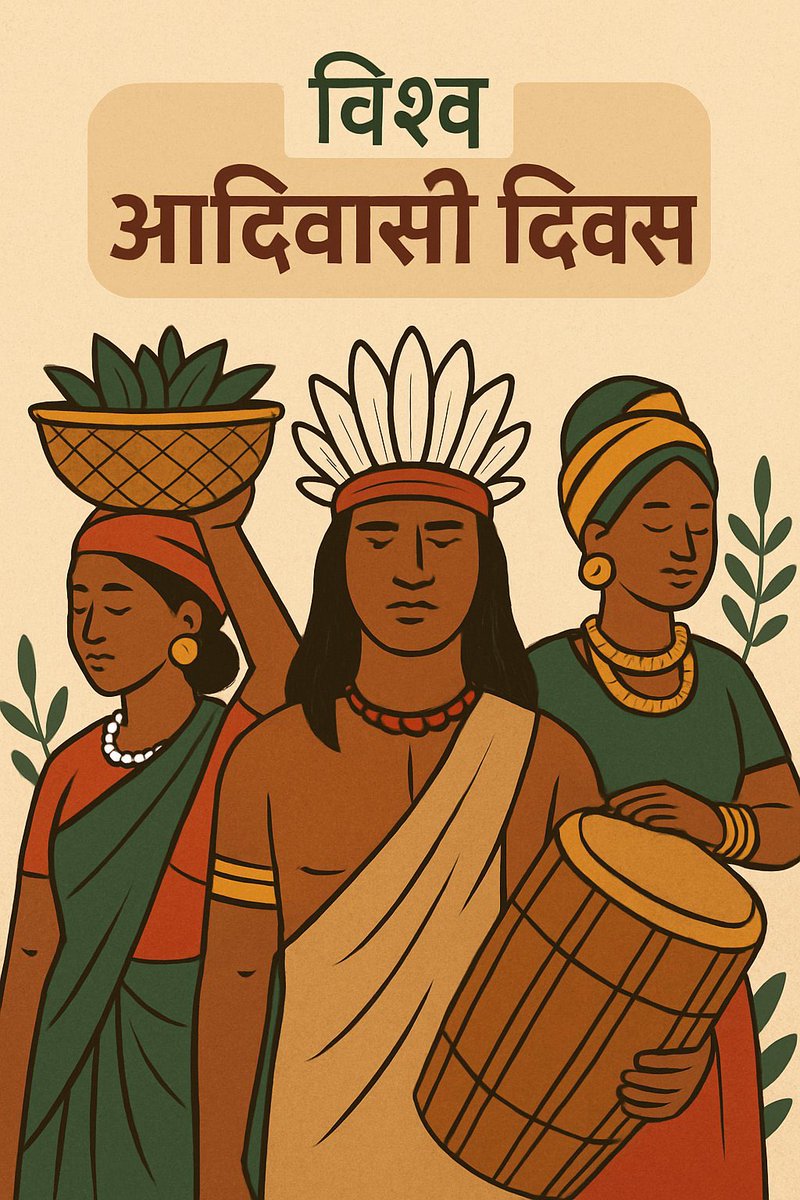 विश्व आदिवासी दिवस की हार्दिक शुभकामनाएं !
#विश्व_आदिवसी_दिवस  #विश्व_मूलनिवासी_दिवस