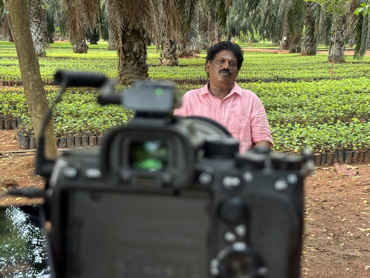 What a privilege to be at the world's biggest nursery in Cuddalore! 🙌

The work here is massive, supporting the Cauvery Calling movement by producing and distributing an incredible 85 lakh saplings to farmers every year.
🌳❤️🙏 <a href="/SadhguruJV/">Sadhguru</a>