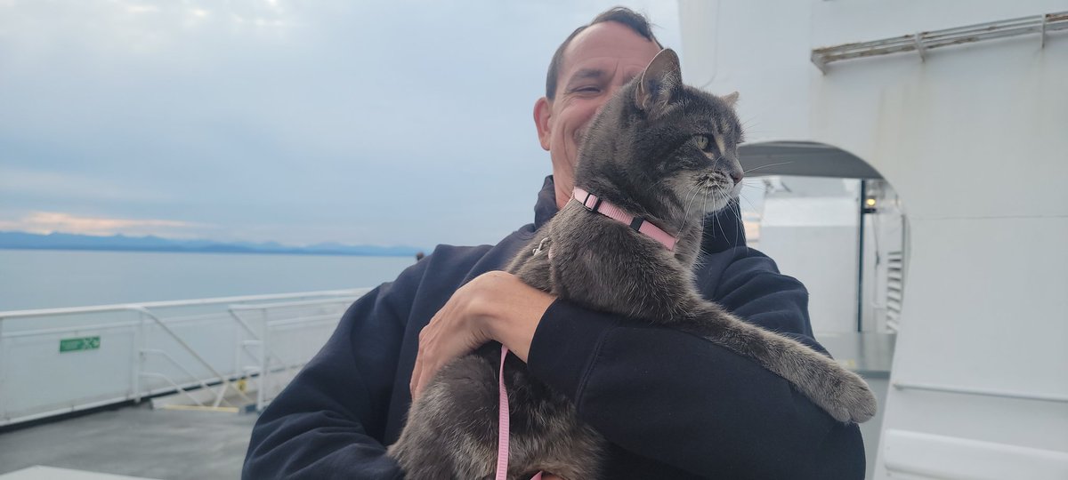 Yessssss! Ferry cat! Tsawwassen